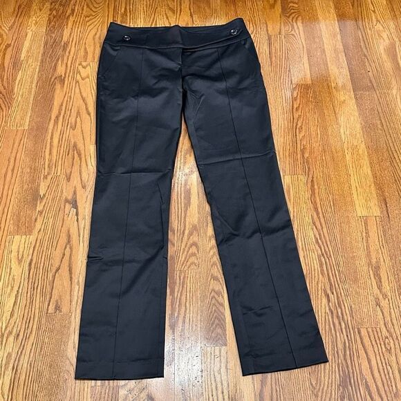 Twelfth Street by Cynthia Vincent Black Straight Leg Pants - Picture 1 of 5